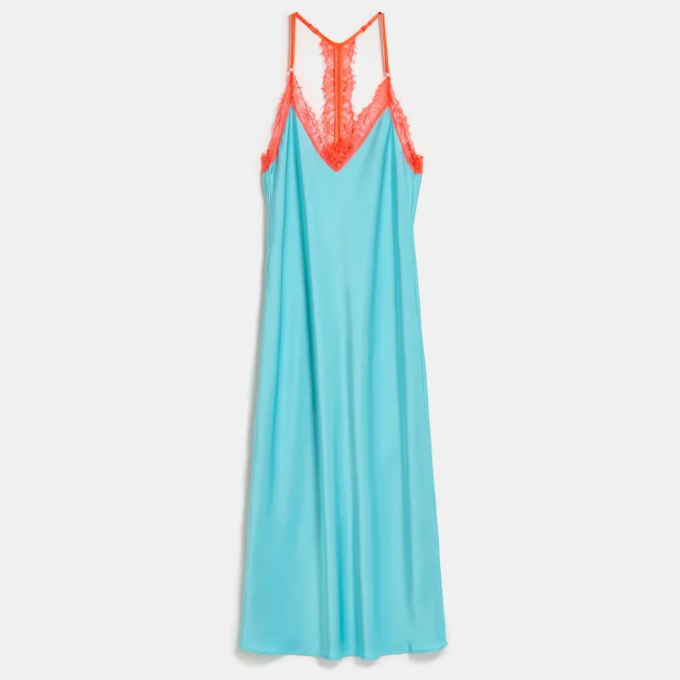 Dresses|Dresses|Dr. Martens Essentiel Antwerp Feist Lace-Trimmed Satin Dress - UK 16