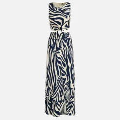 Dresses|Dresses|Essentiel Antwerp Fiora O-Ring Chiffon Midi Dress - UK 14