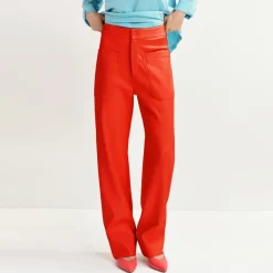 Trousers|Dr. Martens Essentiel Antwerp Grate Faux Leather Trousers - EU 34/UK 6