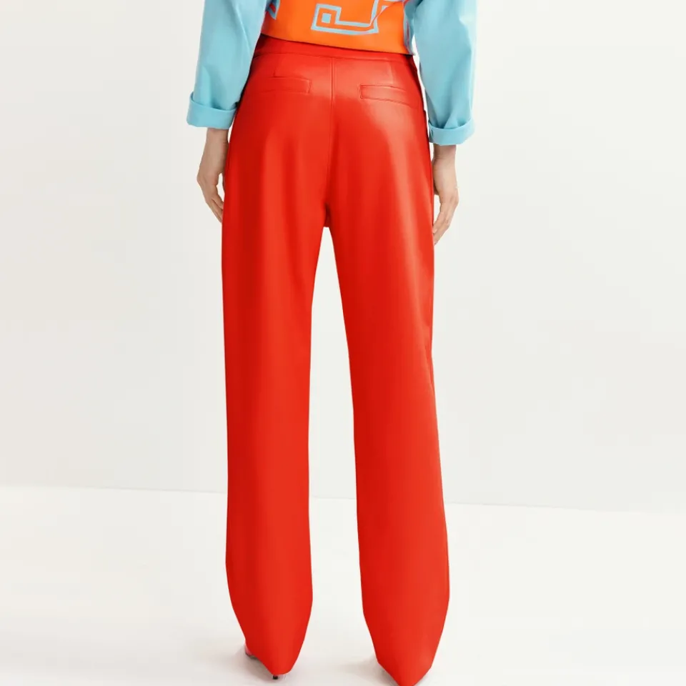 Trousers|Dr. Martens Essentiel Antwerp Grate Faux Leather Trousers - EU 34/UK 6