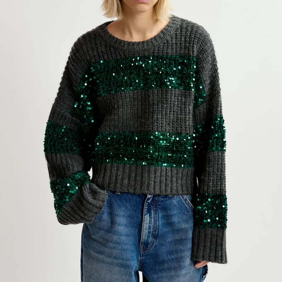 Knitwear|Essentiel Antwerp Group Sequin Knit Pullover - S