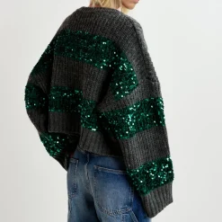 Knitwear|Essentiel Antwerp Group Sequin Knit Pullover - S