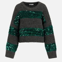Knitwear|Essentiel Antwerp Group Sequin Knit Pullover - S