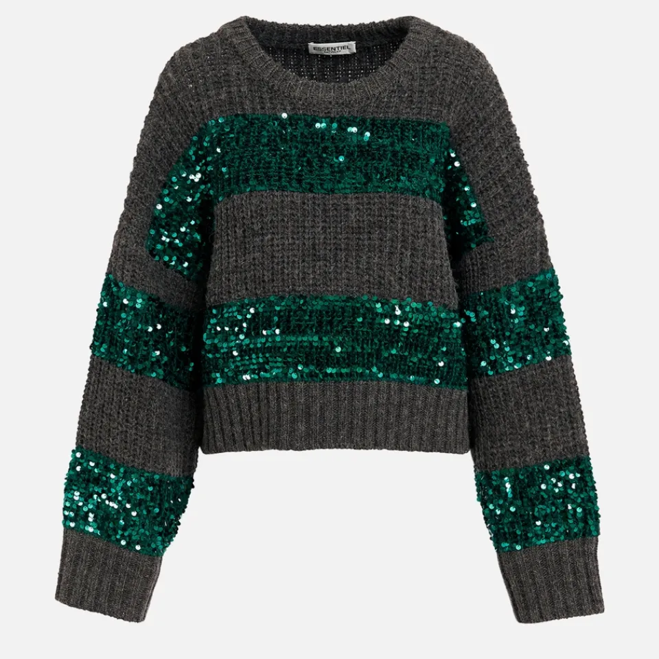 Knitwear|Essentiel Antwerp Group Sequin Knit Pullover - S