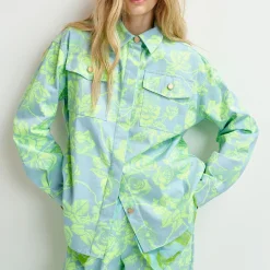 T-Shirts And Tops|Shirts And Blouses|Jakke Essentiel Antwerp Hillies Cotton-Twill Shirt Jacket - EU 34/UK6