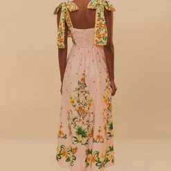 Dresses|Dresses|Farm Rio Botanical Beauty Cotton-Blend Midi Dress - M
