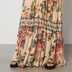 Dresses|Dresses|Ganni Farm Rio Floral-Print Chiffon Dress - S