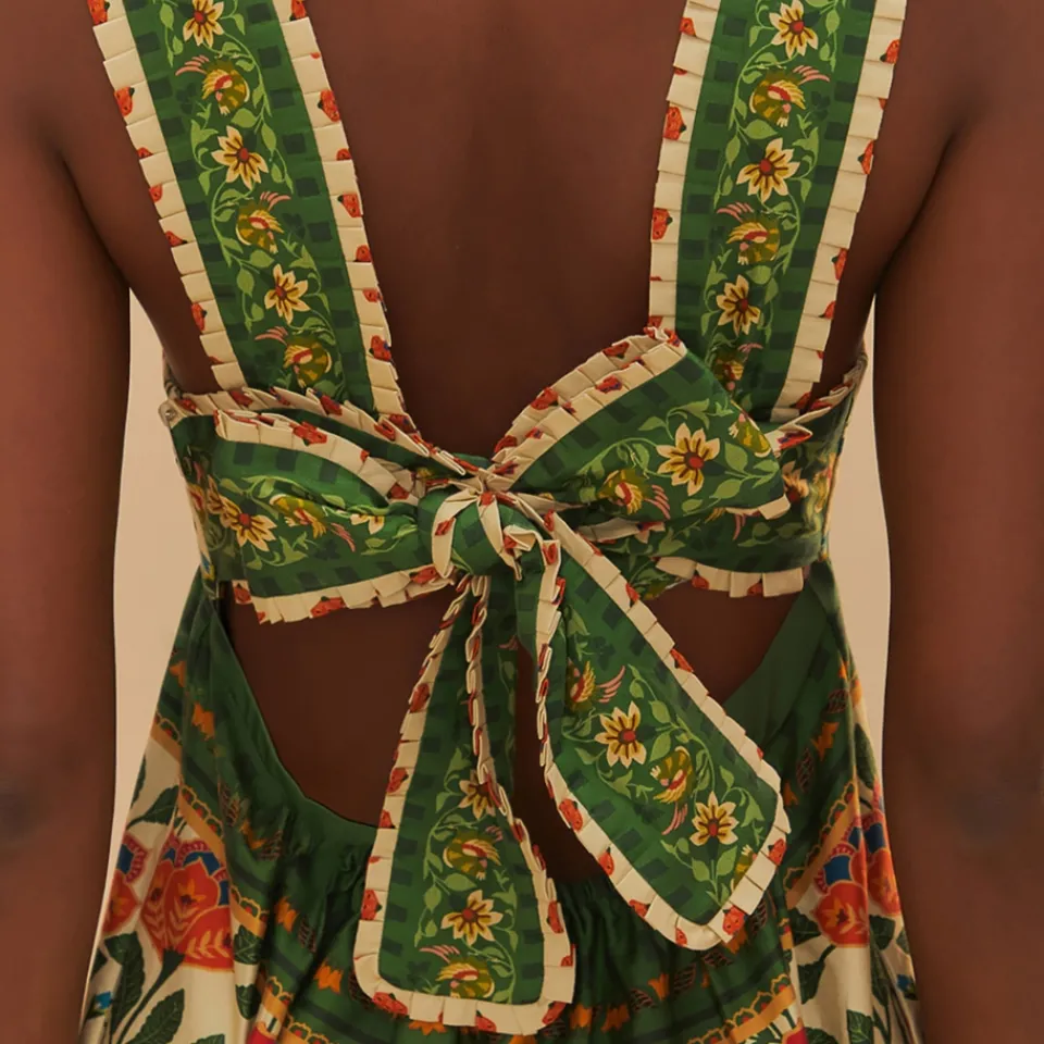 Dresses|Dresses|Damson Madder Farm Rio Garden Tapestry Cotton Maxi Dress - S