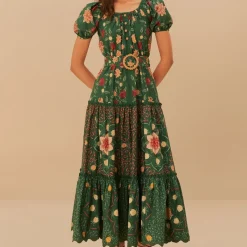 Dresses|Dresses|Farm Rio Pineapple Garden Cotton Maxi Dress - XS