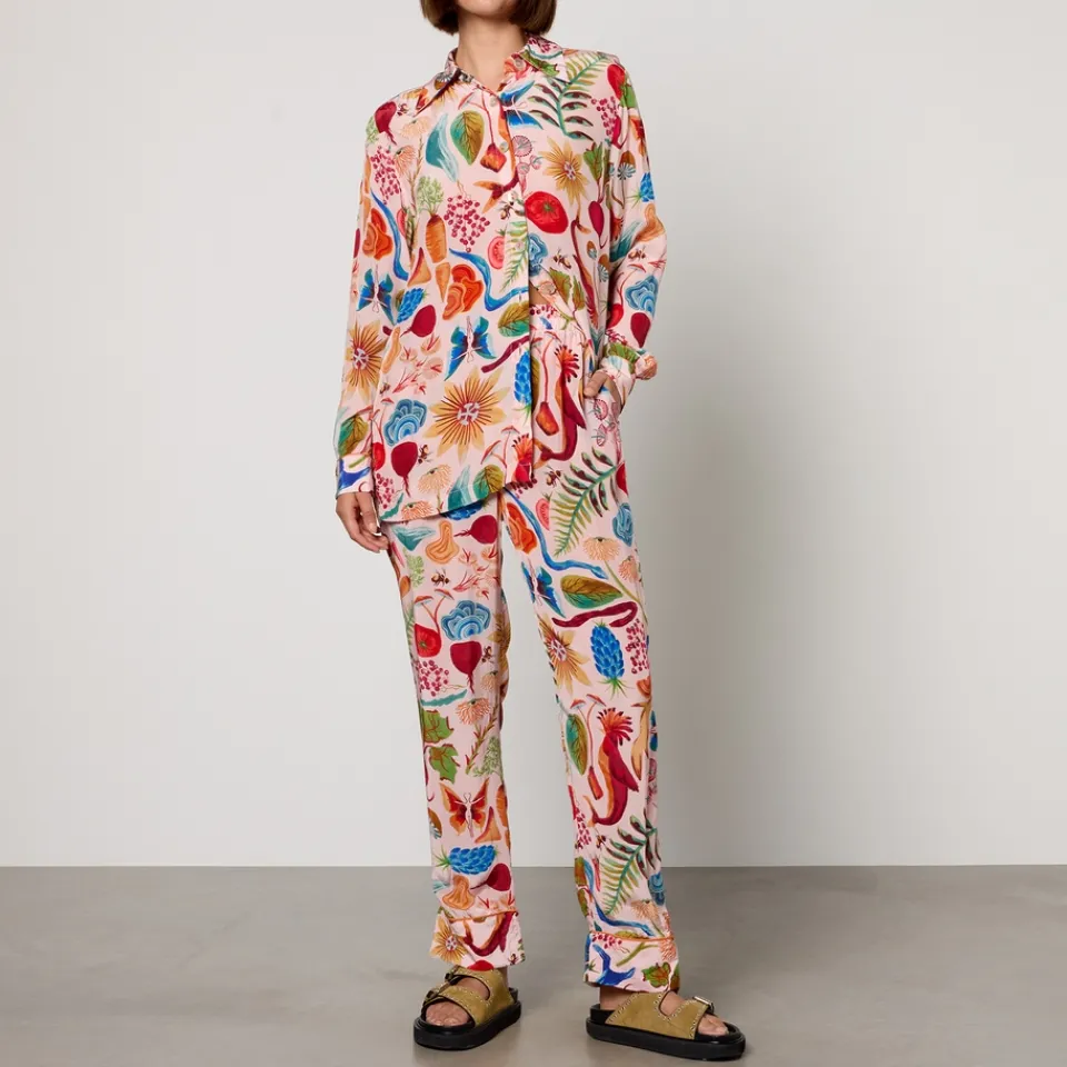 Loungewear|Farm Rio Printed Crepe Pyjama Trousers - S
