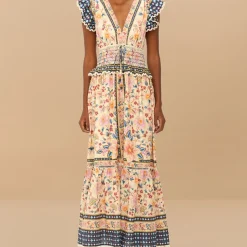 Dresses|Dresses|RIXO Farm Rio Superbloom Tapestry Cotton Maxi Dress - L