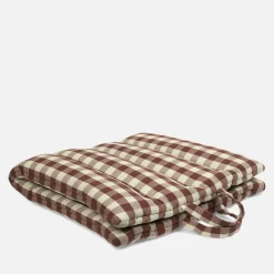 Outdoors|Ferm Living Bothy Check Folding Mat - Cinnamon/Green