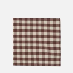 Outdoors|Dr. Martens Ferm Living Bothy Check Napkins - Set of 4 - Cinnamon/Grey Green