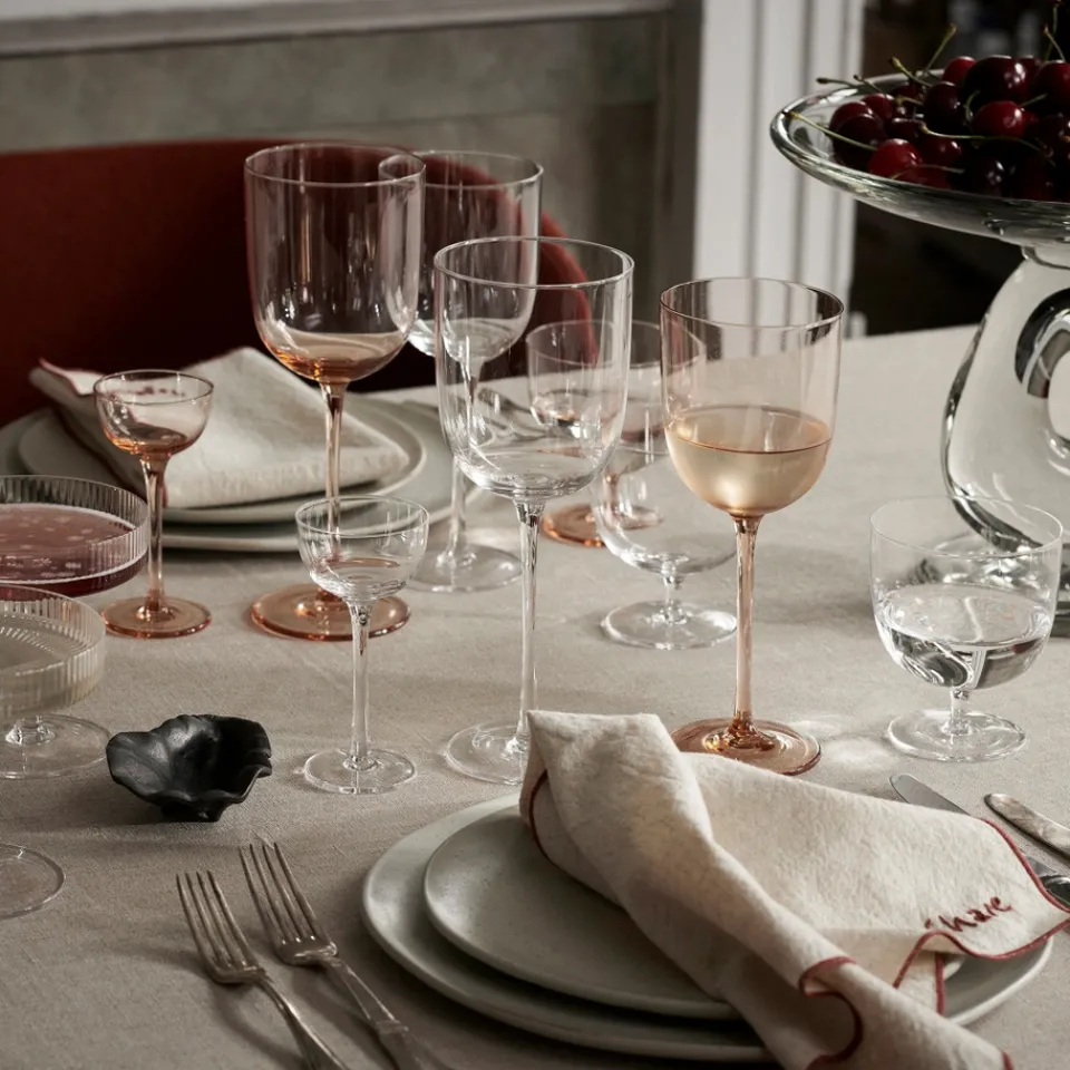 Dining|Ferm Living Host Red Wine Glasses - Set of 2 - Blush