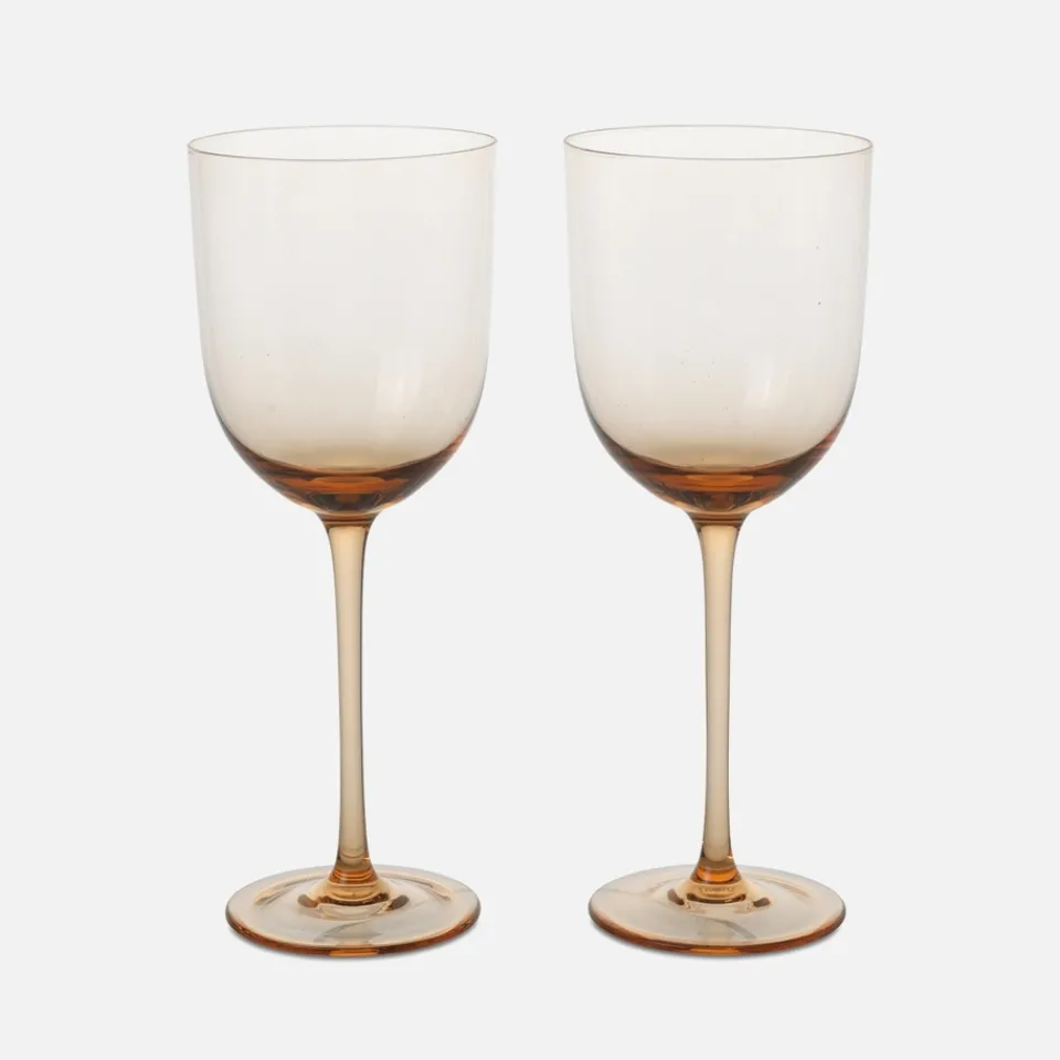 Dining|HAY Ferm Living Host White Wine Glasses - Set of 2 - Blush