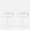 Dining|Dr. Martens Ferm Living Ripple Champagne Saucers - Set of 2 - Frosted