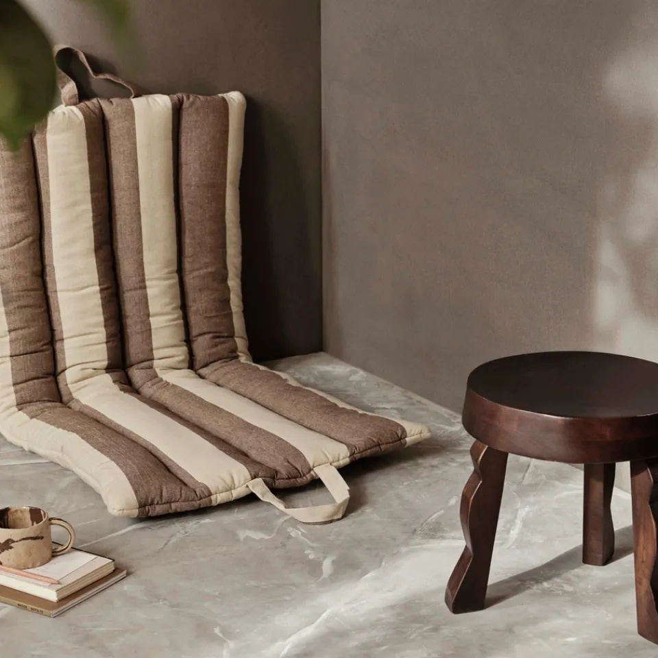 Outdoors|Ferm Living Strand Folding Mat - Carob Brown/Parchment