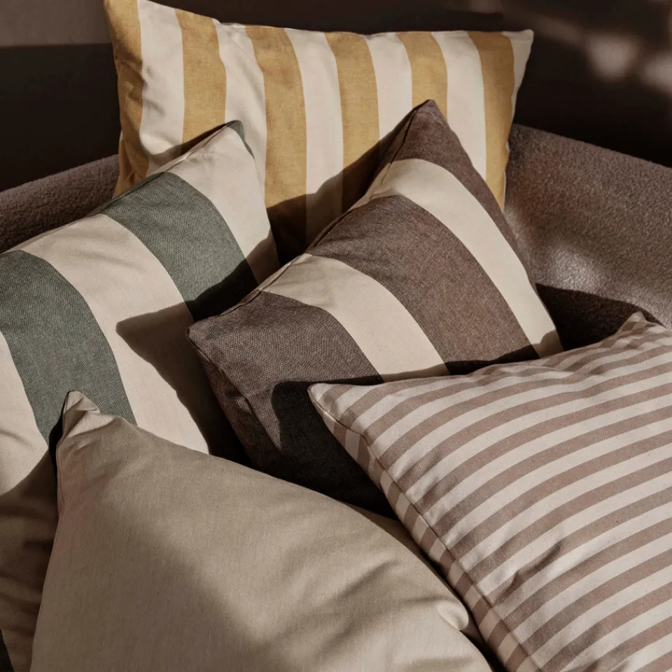 Outdoors|Ferm Living Strand Outdoor Cushion - Dark Lichen/Parchment