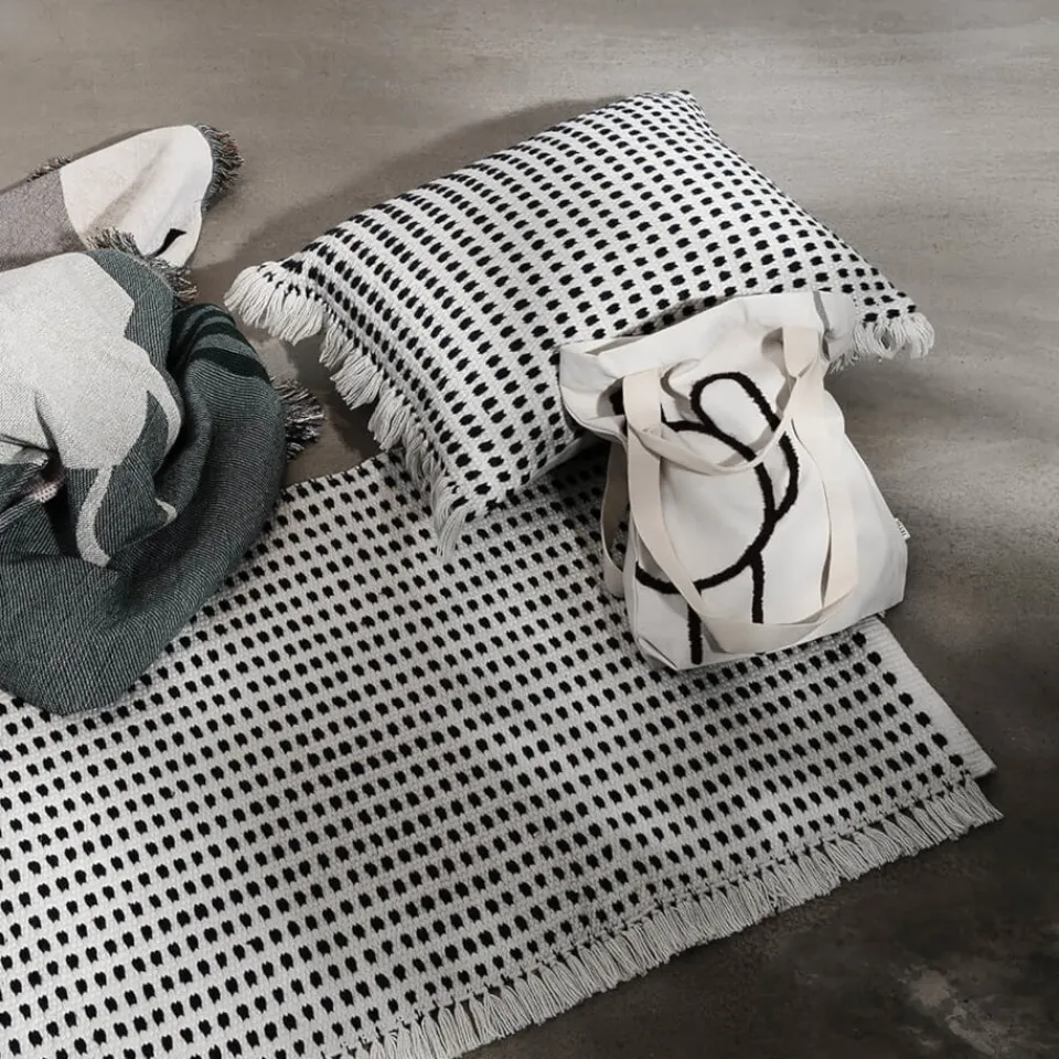 Outdoors|Home Textiles|Dr. Martens Ferm Living Way Outdoor 70cm x 50cm Cushion - White/Black