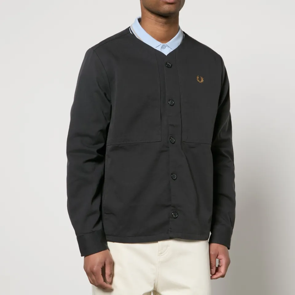 Shirts|Shirts|Dr. Martens Fred Perry Collarless Cotton-Twill Overshirt - S