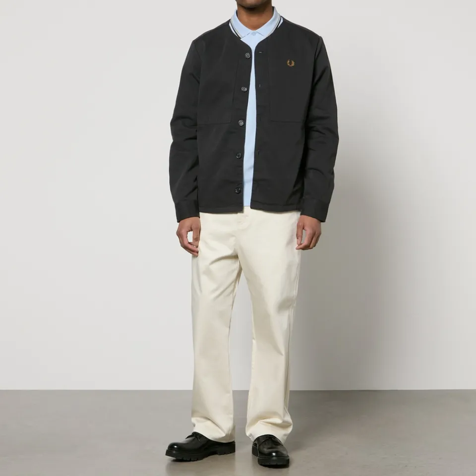 Shirts|Shirts|Dr. Martens Fred Perry Collarless Cotton-Twill Overshirt - S
