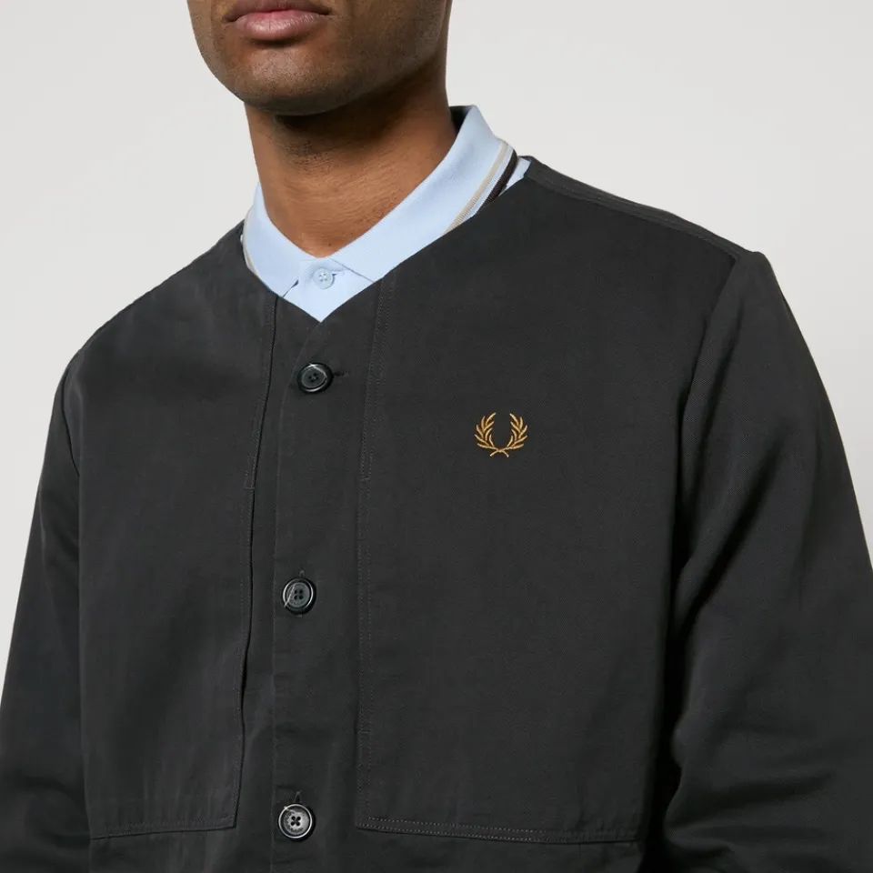 Shirts|Shirts|Dr. Martens Fred Perry Collarless Cotton-Twill Overshirt - S