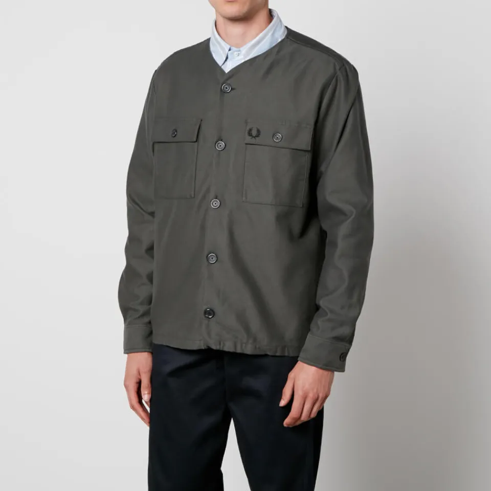 Shirts|Shirts|Veja Fred Perry Cotton-Twill Overshirt - L