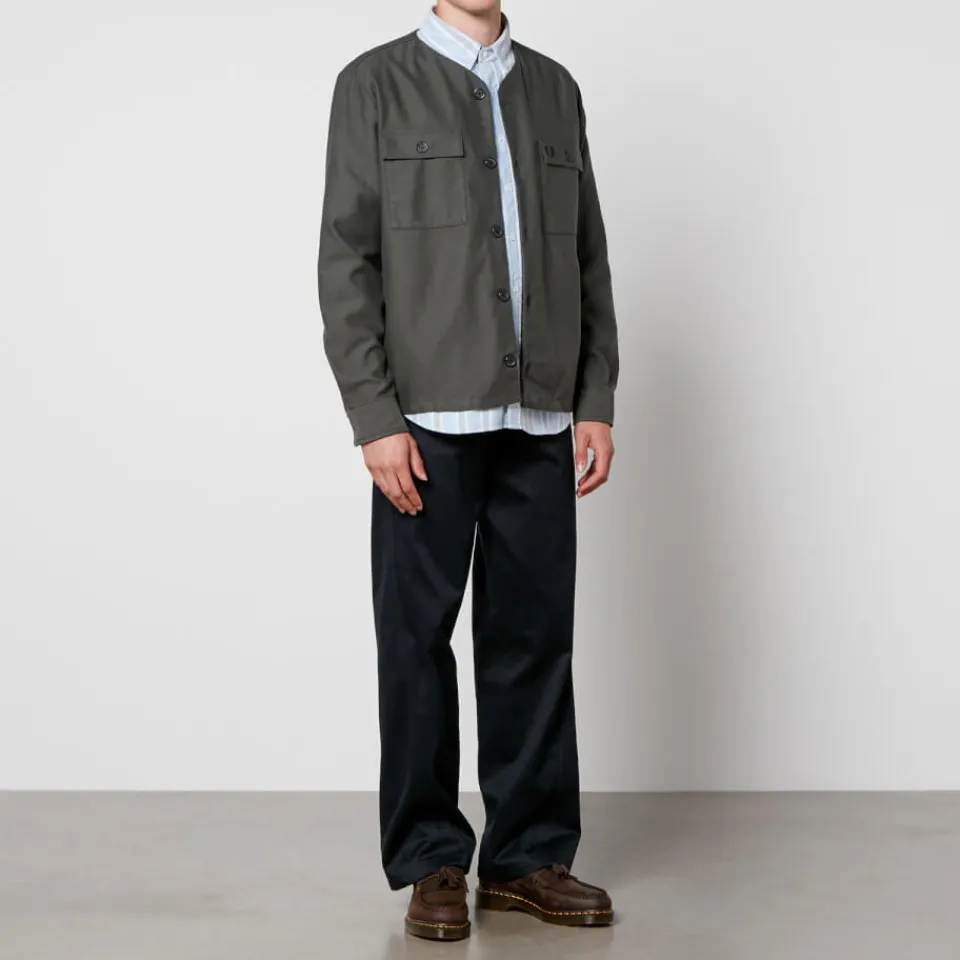 Shirts|Shirts|Veja Fred Perry Cotton-Twill Overshirt - L