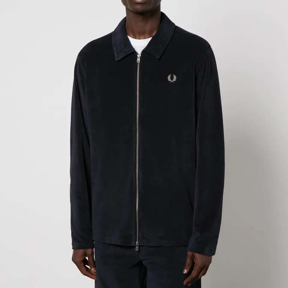 Shirts|Shirts|Dr. Martens Fred Perry Logo-Embroidered Cotton-Terry Overshirt - L