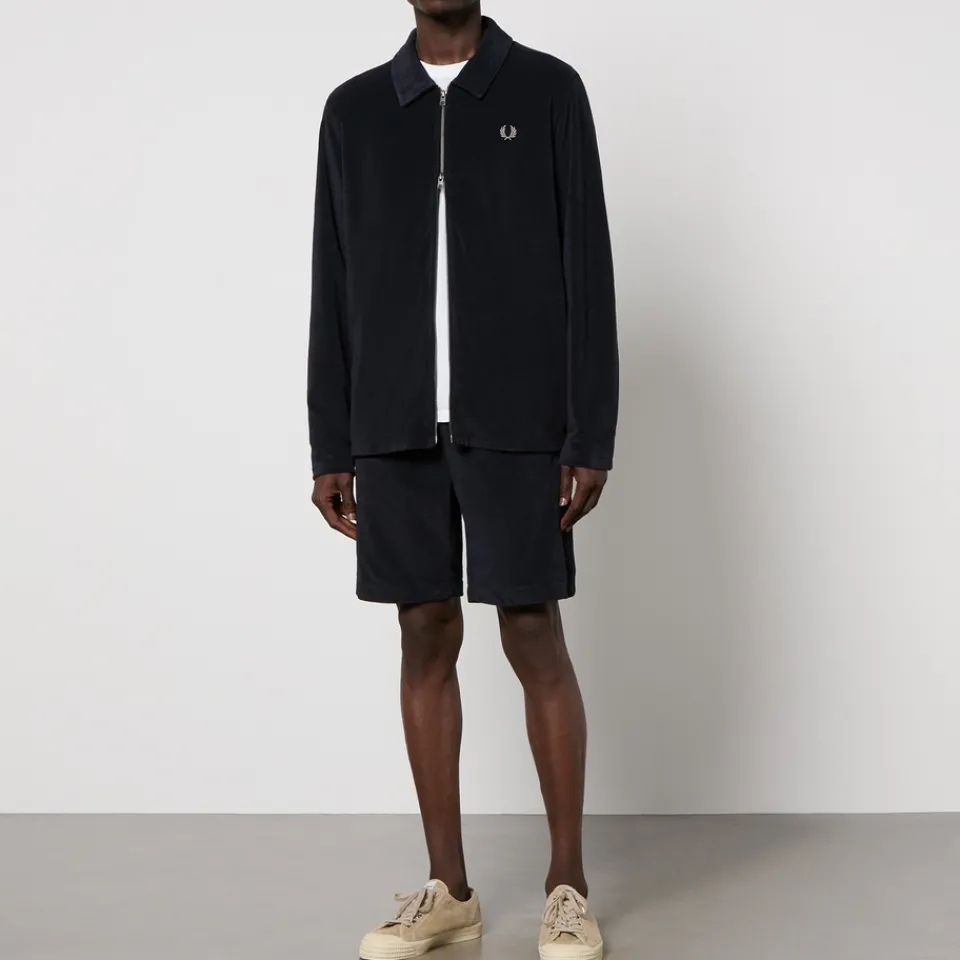 Shirts|Shirts|Dr. Martens Fred Perry Logo-Embroidered Cotton-Terry Overshirt - L