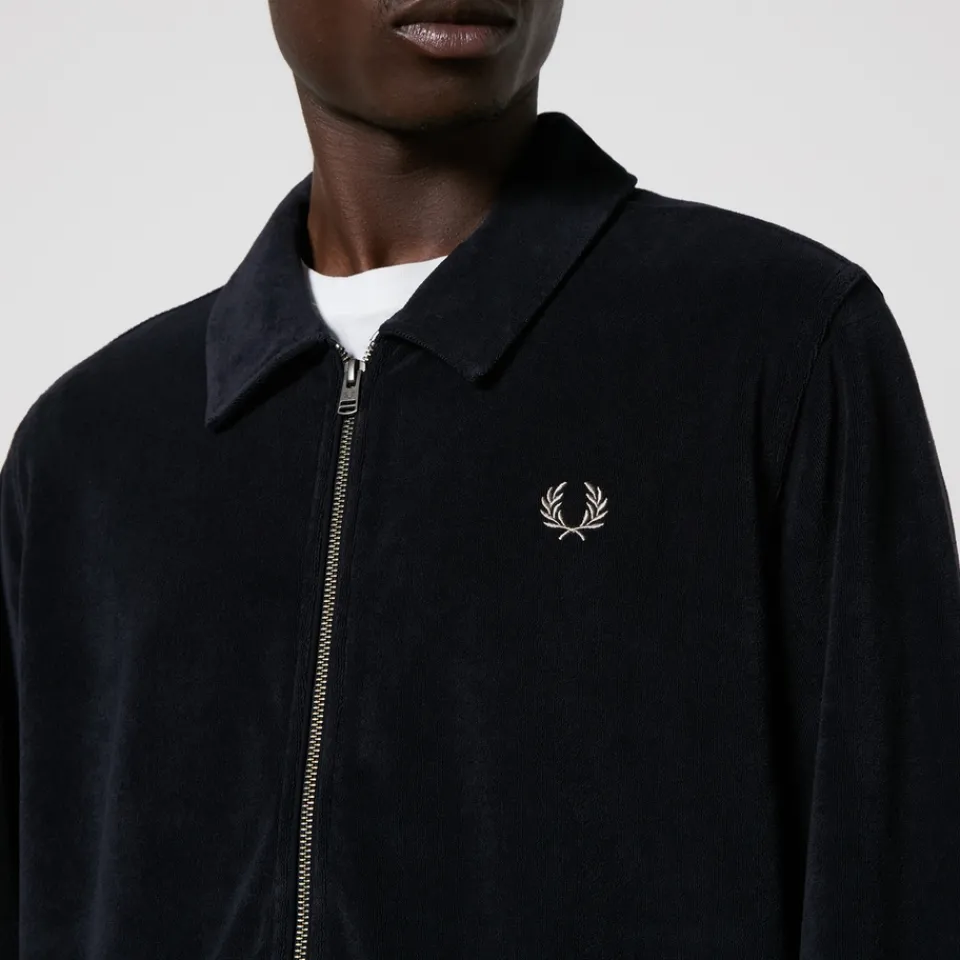 Shirts|Shirts|Dr. Martens Fred Perry Logo-Embroidered Cotton-Terry Overshirt - L