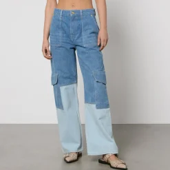 Jeans|Dr. Martens Ganni Angi Denim Wide-Leg Jeans - W27
