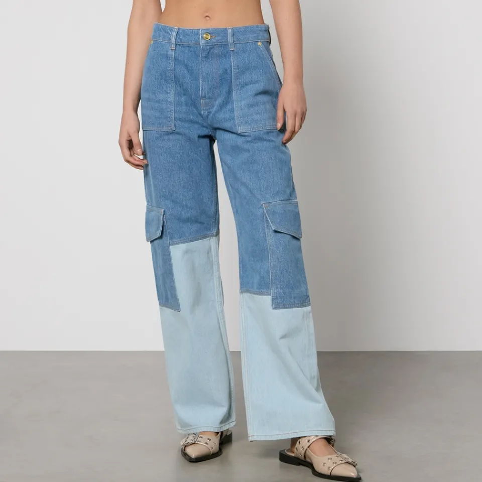 Jeans|Dr. Martens Ganni Angi Denim Wide-Leg Jeans - W27