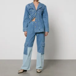 Jeans|Dr. Martens Ganni Angi Denim Wide-Leg Jeans - W27