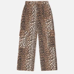 Jeans|Ganni Angi Leopard-Print Denim Jeans - 29