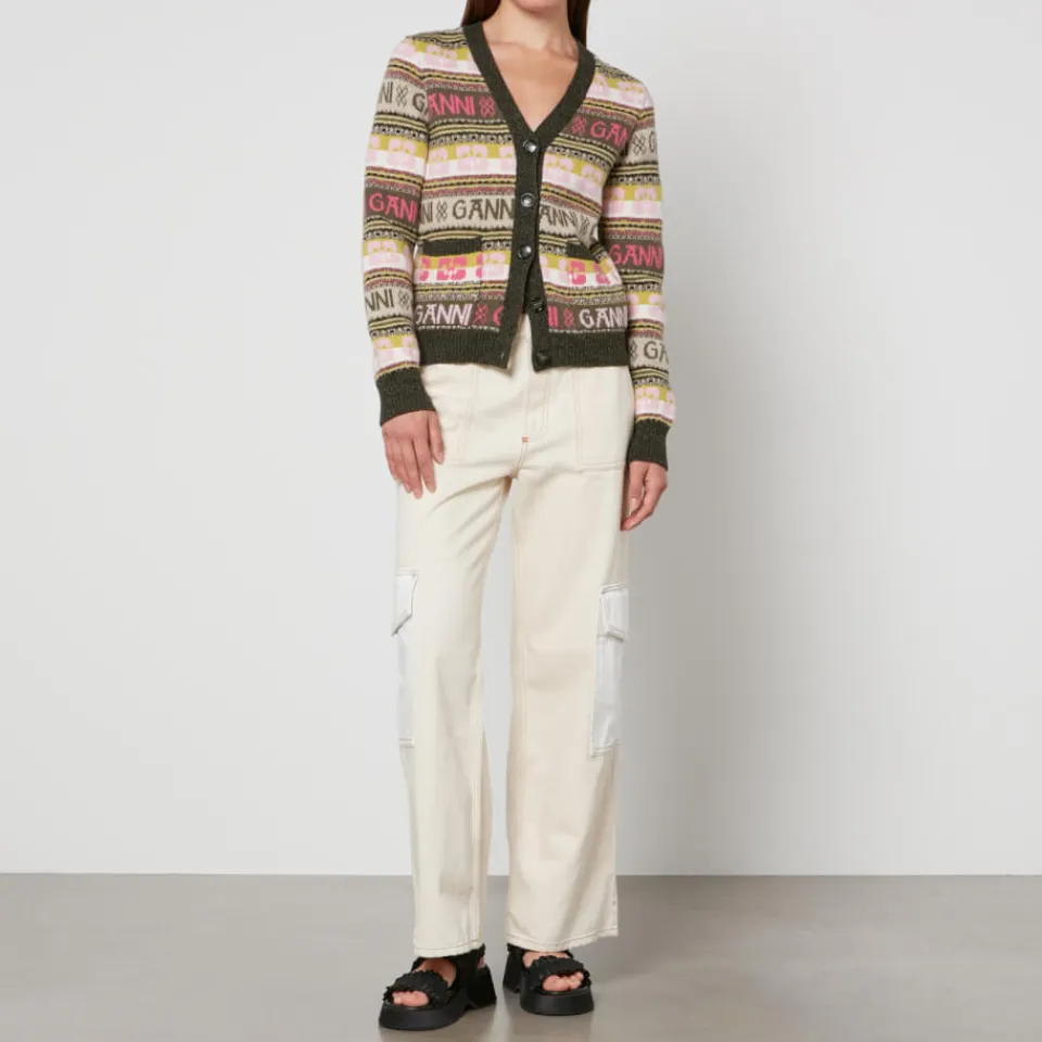 Jeans|Helmstedt Ganni Angi Organic Denim Wide-Leg Jeans - W28