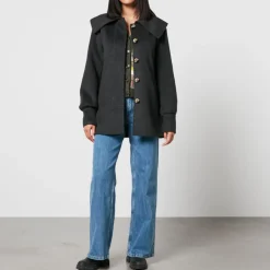 Jackets|Coats|Dr. Martens Ganni Belted Wool-Blend Jacket - EU 40/UK 12