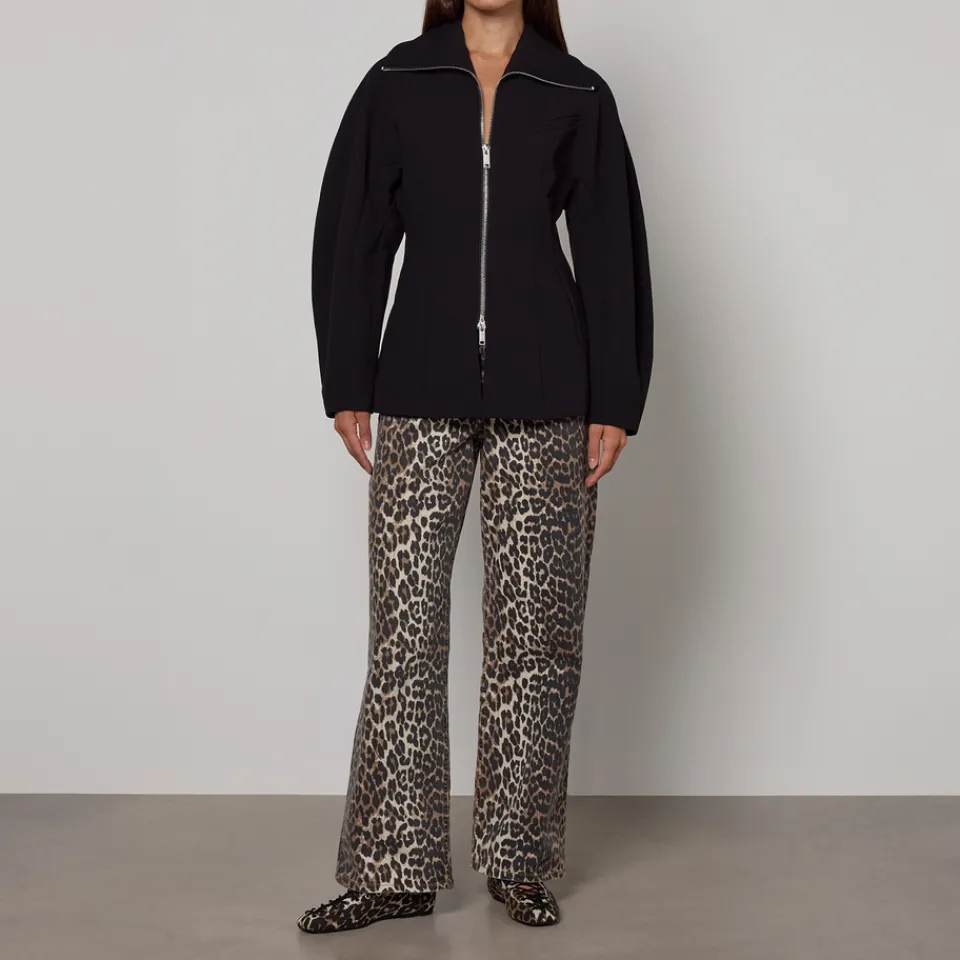 Jackets|Coats|Dr. Martens Ganni Bonded Crepe Curve Sleeve Jacket - EU 34/UK 6