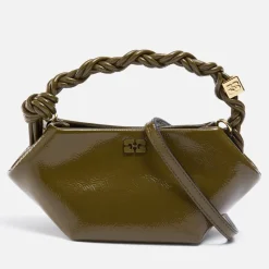 Bags|Ganni Bou Patent Recycled Leather-Blend Mini Bag