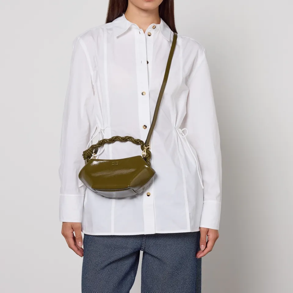 Bags|Ganni Bou Patent Recycled Leather-Blend Mini Bag