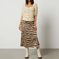 T-Shirts And Tops|Shirts And Blouses|Ganni Checked Seersucker Blouse - EU 34/UK 6