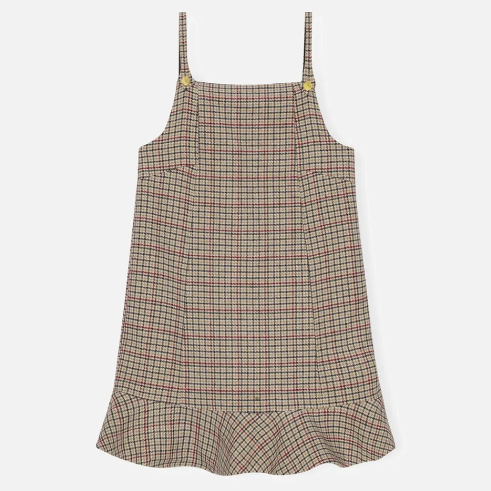 Dresses|Dresses|Ganni Checked Wool-Blend Mini Dress - 34