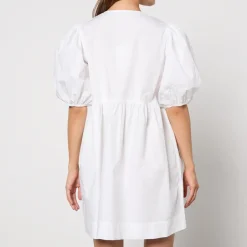 Dresses|Dresses|Ganni Cotton-Poplin Mini Dress - EU 46/UK 18