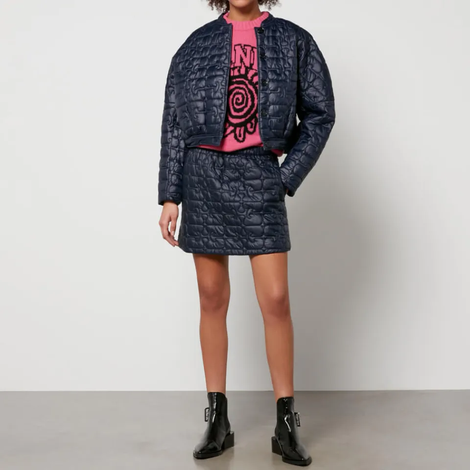Jackets|Coats|Dr. Martens Ganni Cropped Quilted Nylon Jacket - EU 44/UK 16