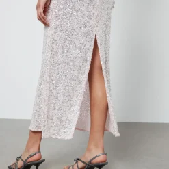 Dresses|Dresses|Ganni 3D Sequined Mesh Maxi Dress - EU 34/UK 6
