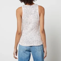 T-Shirts And Tops|Shirts And Blouses|Dr. Martens Ganni 3D Sequined Mesh Top - EU 36/UK 8