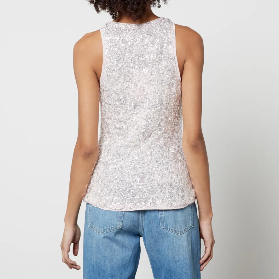 T-Shirts And Tops|Shirts And Blouses|Dr. Martens Ganni 3D Sequined Mesh Top - EU 36/UK 8