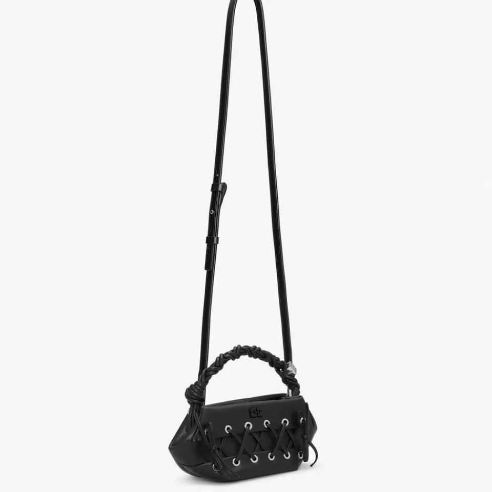 Bags|Dr. Martens Ganni Eyelets Lace-Up Leather-Blend Small Bou Bag