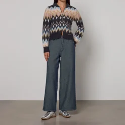 Knitwear|Dr. Martens Ganni Fine Brushed Wool-Blend Knit Cardigan - XS
