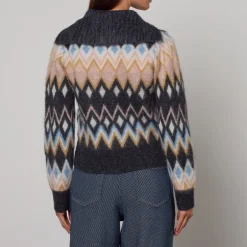 Knitwear|Dr. Martens Ganni Fine Brushed Wool-Blend Knit Cardigan - XS